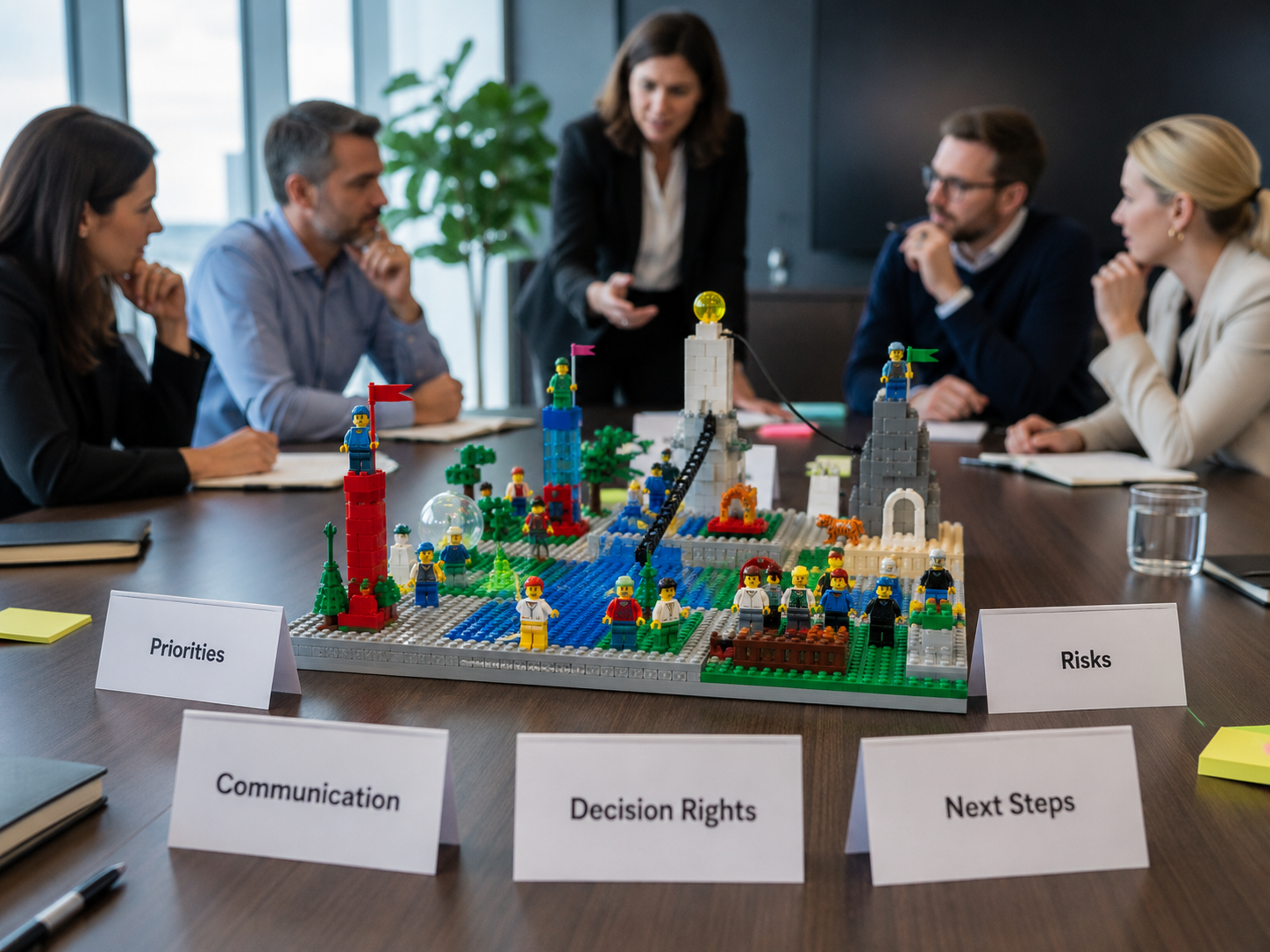 Shared model showing organizational alignment through strategic facilitation